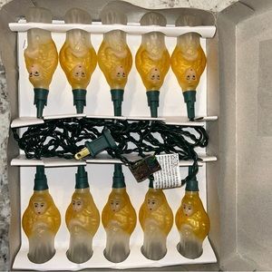 Reflections Midwest Box Of 10 Angel String Lights New In Box Retro Vintage Style